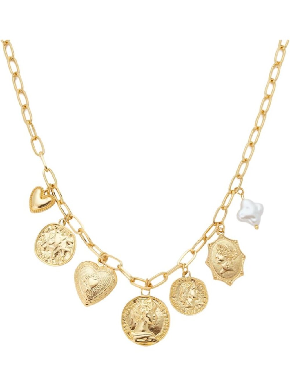 Personalizable Photo Locket Necklace for Women - Vintage Multi-Charm Jewelry